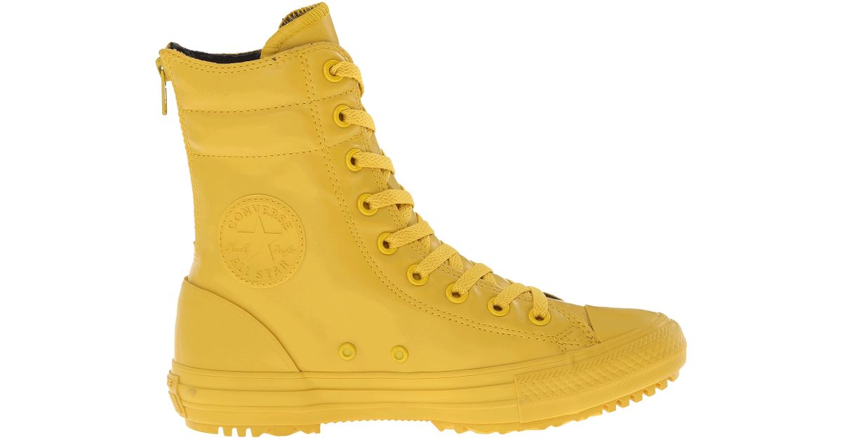 yellow converse boots