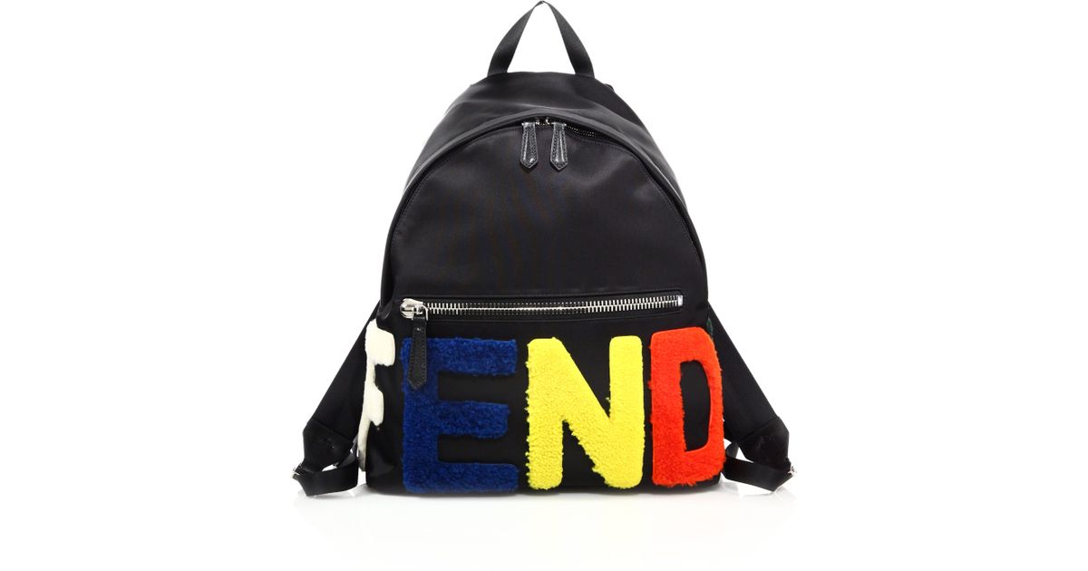 fendi bag with colorful letters