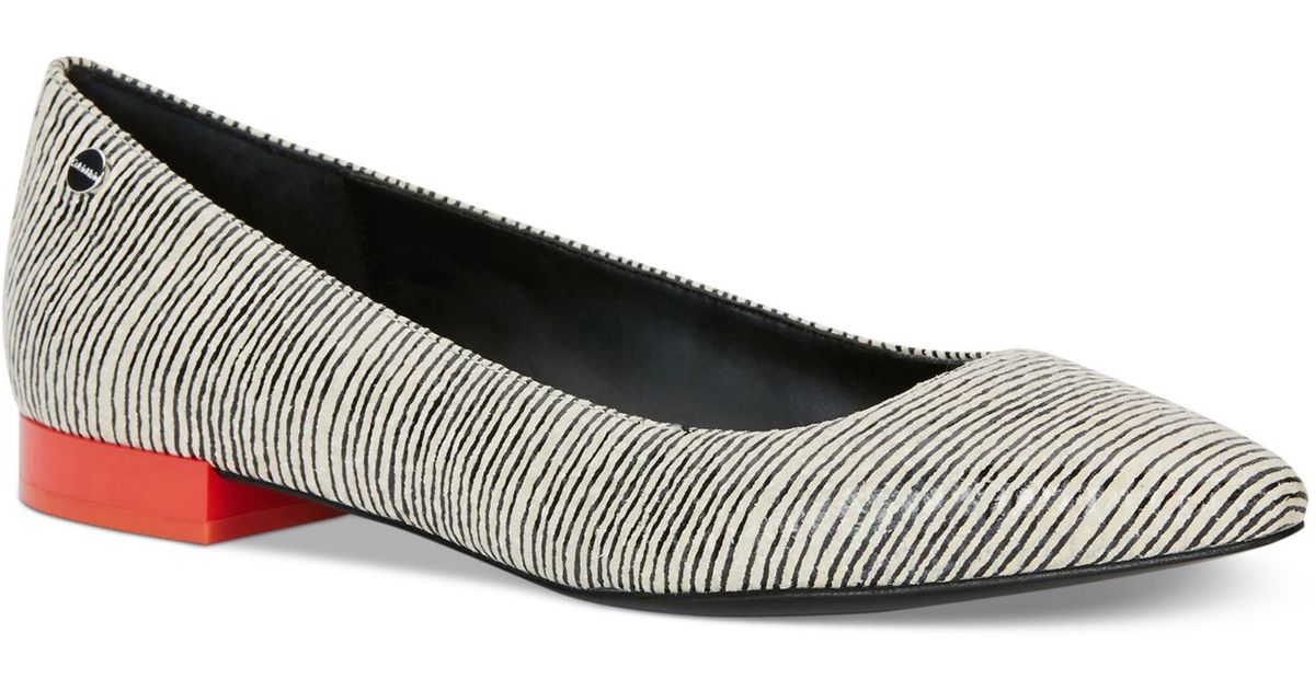 calvin klein black flat shoes
