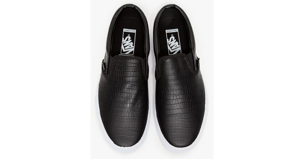 vans slip on croco