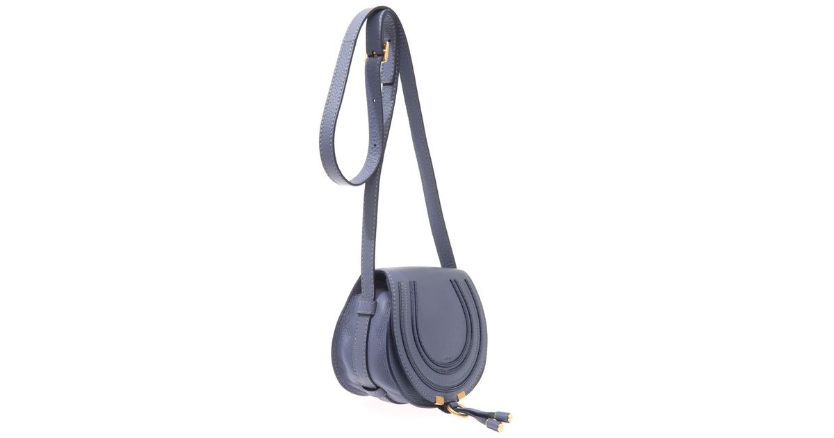 Chloé Marcie Mini Crossbody Bag in Blue - Lyst