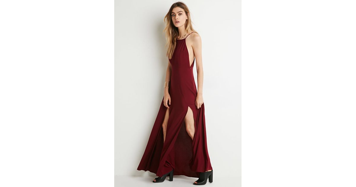 m slit maxi dress