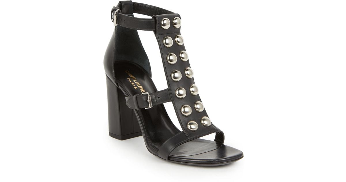saint laurent studded sandals
