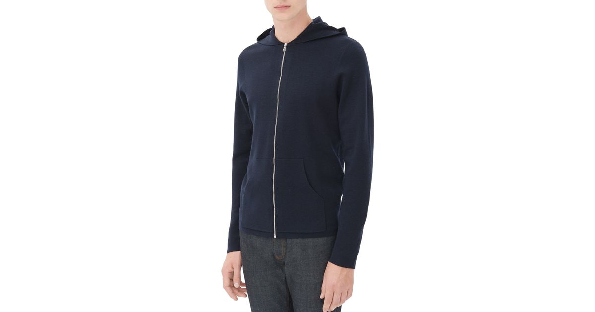 merino wool zip up hoodie