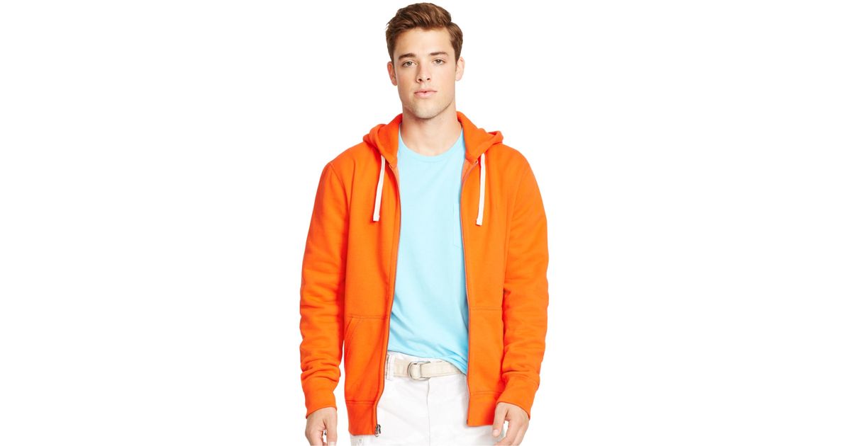 polo hoodie orange