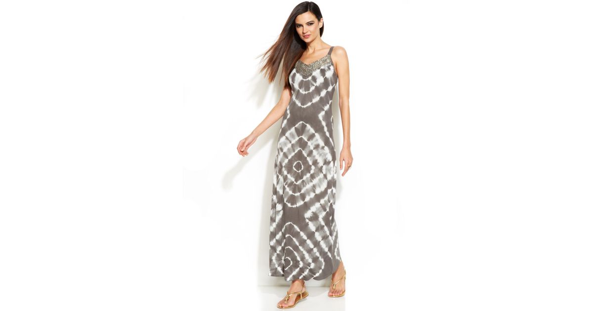 inc tie dye maxi dress
