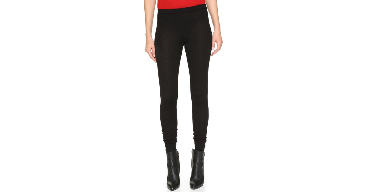 Donna Karan Cashmere Leggings in Black 