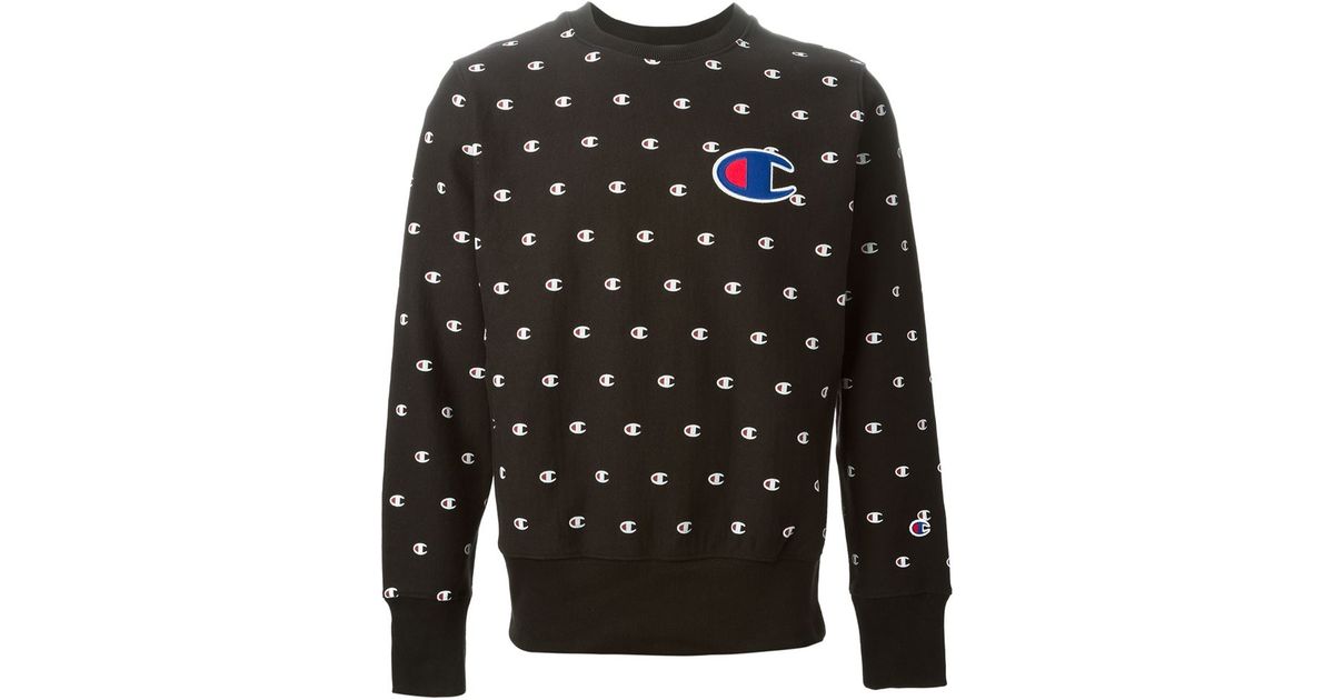 champion all over crewneck