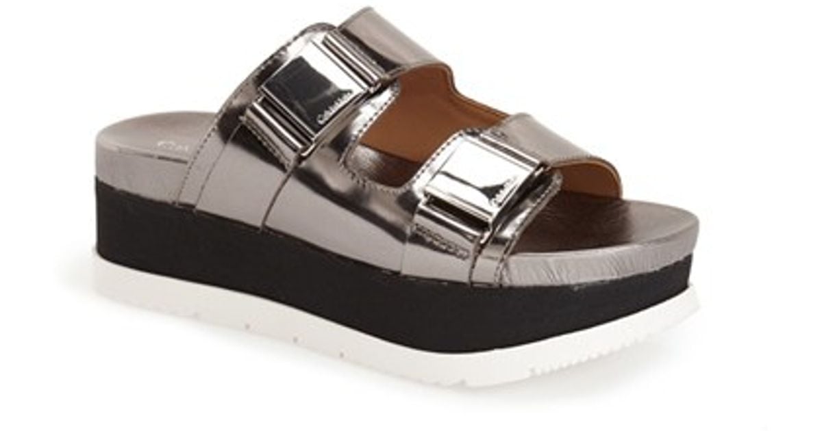 calvin klein platform sandals