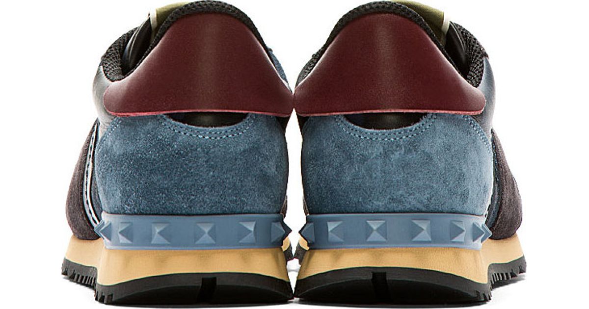 navy blue valentino shoes
