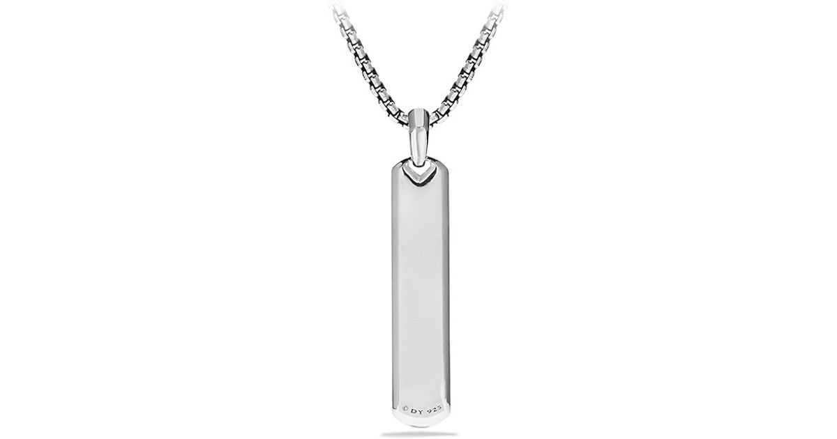 david yurman grey sapphire pave tag in silver gray product 1 176003094 normal
