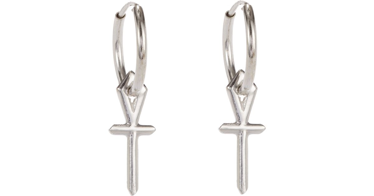Lyst Wendy Nichol Gold Ankh Hoop Earrings In Metallic
