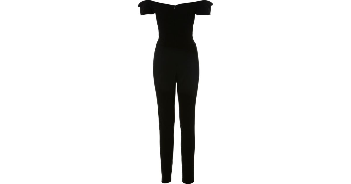 miss selfridge bardot jumpsuit