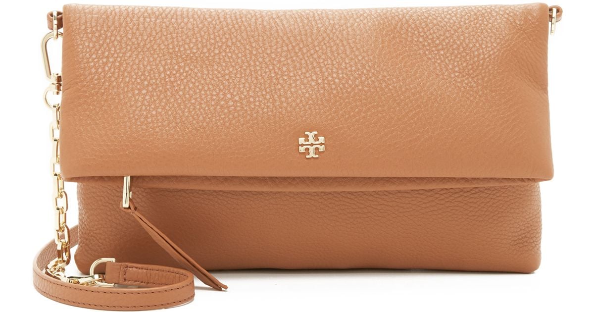 tory burch fold over clutch