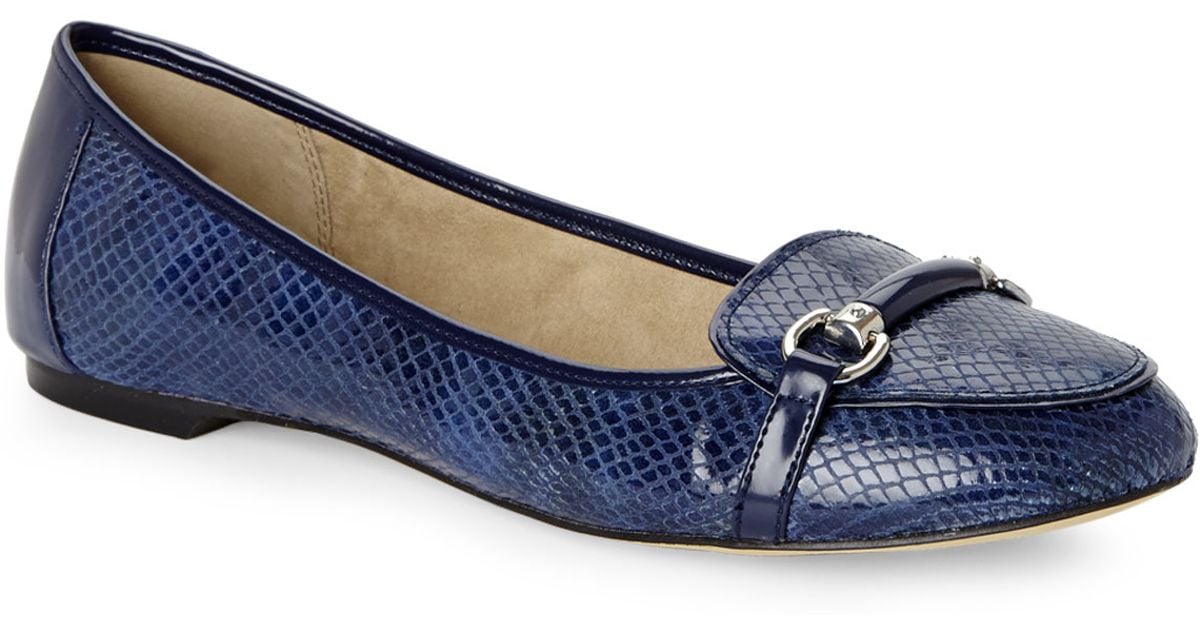 anne klein navy blue flats