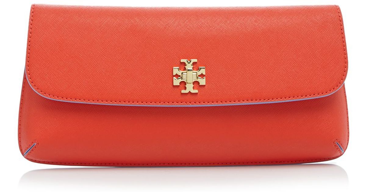 tory burch clutch red
