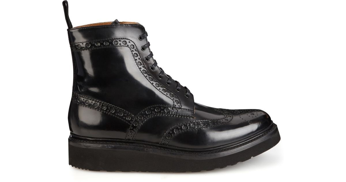 grenson fred boots black