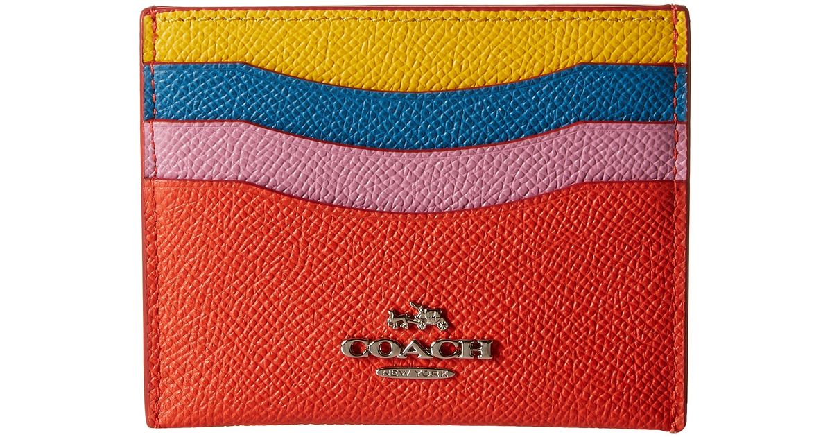 Coach colorblock card case sale