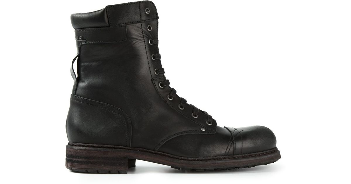 DIESEL 'Cassidy' Boots in Black for Men | Lyst