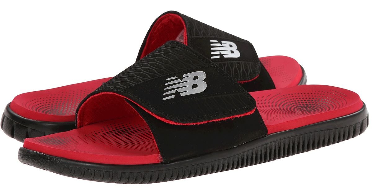 New Balance Mojo Slide in Black/Red 