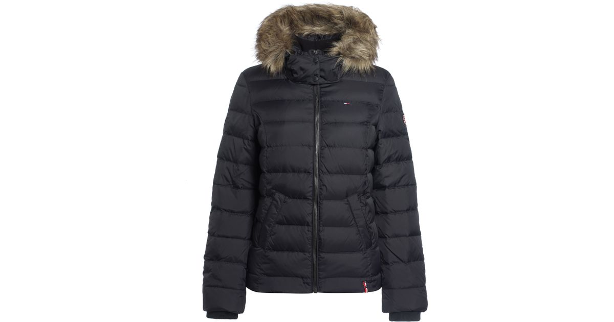 hilfiger martina bomber jacket in black lyst hilfiger martina bomber jacket in black lyst