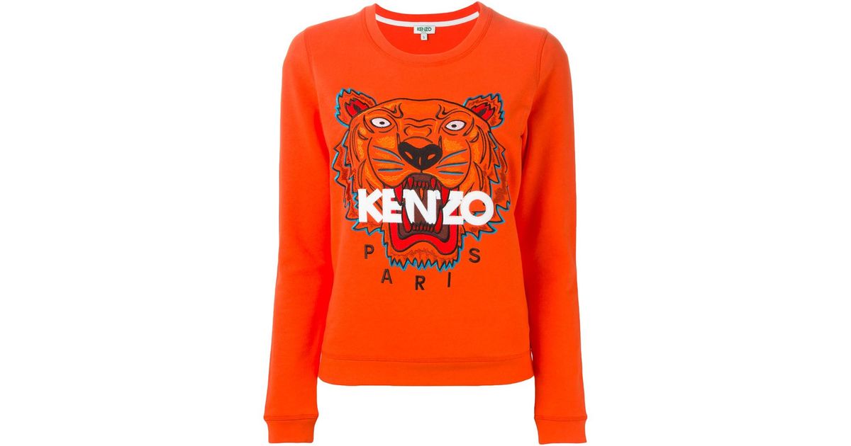 kenzo orange sweatshirt