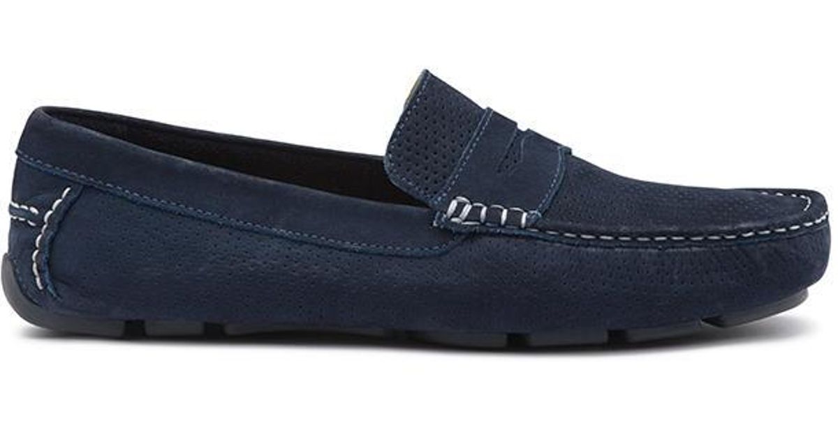 G.H. Bass & Co. Monte Perforated Driver in Navy (Blue) for Men - Lyst