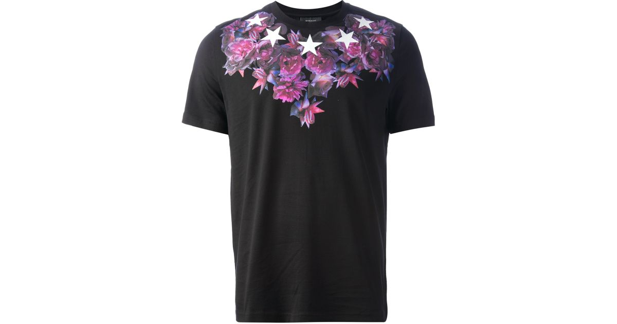 givenchy flower t shirt