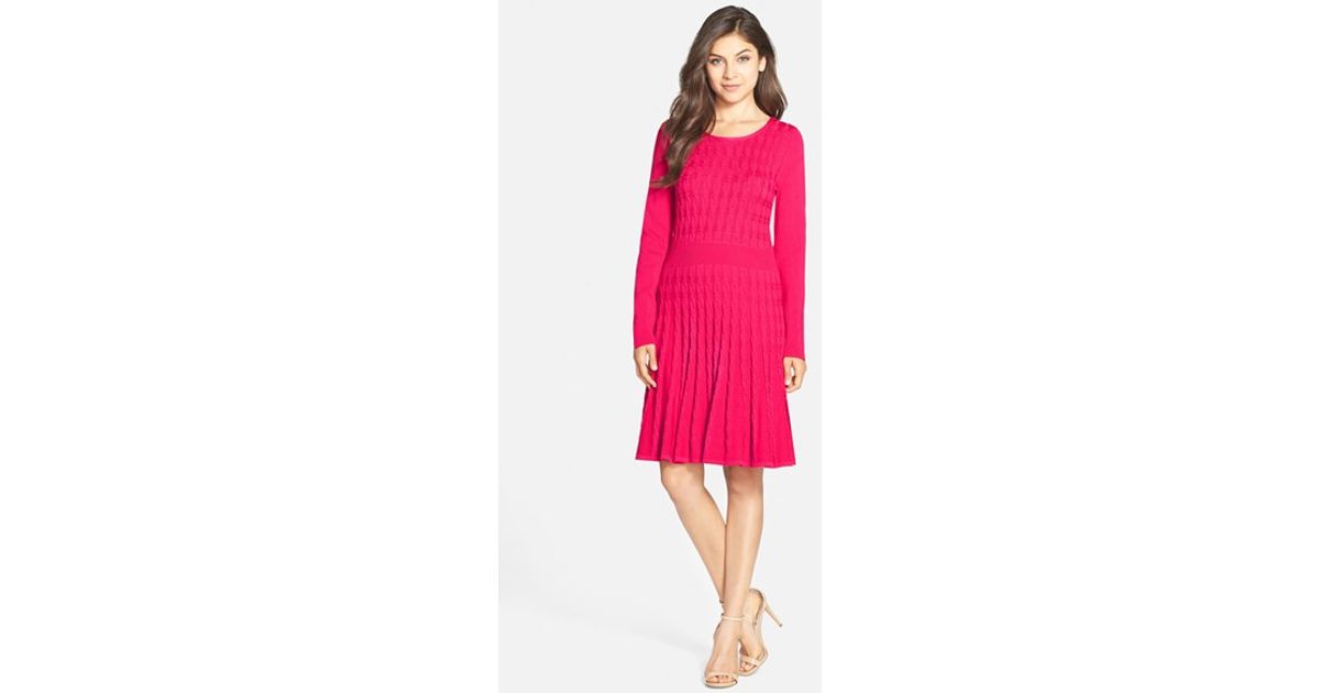 eliza j hot pink dress