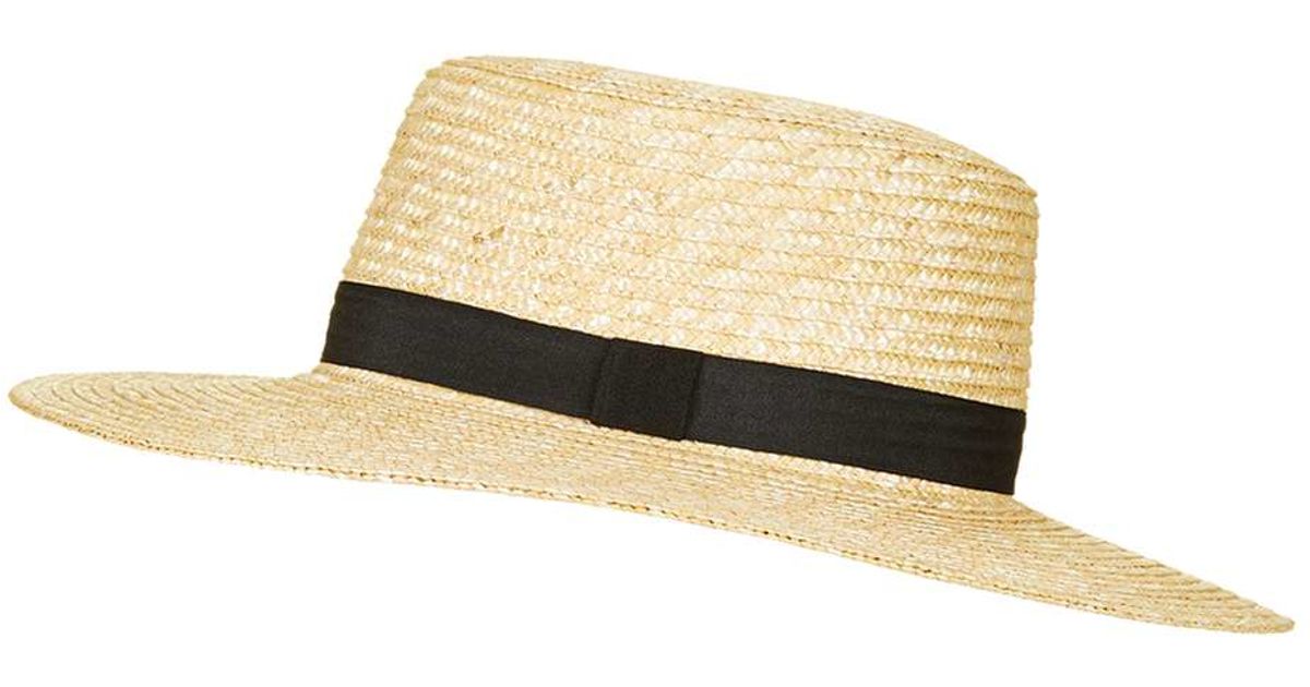 topshop boater hat