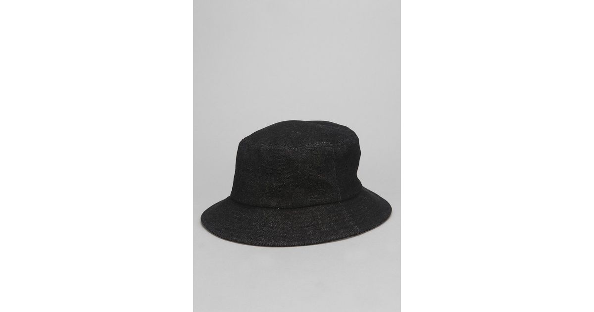 Stussy Denim Bucket Hat in Black for Men - Lyst
