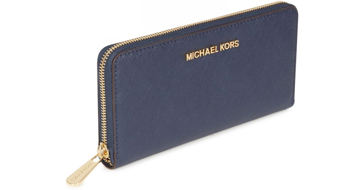 navy blue mk wallet