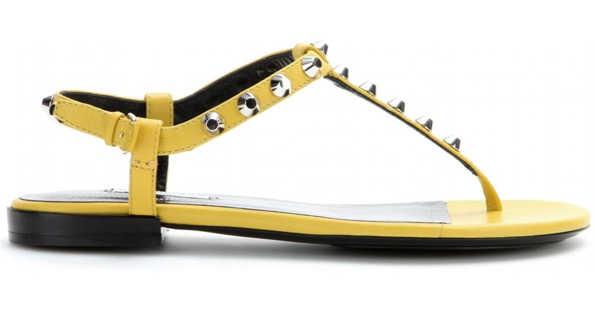 yellow balenciaga sandals