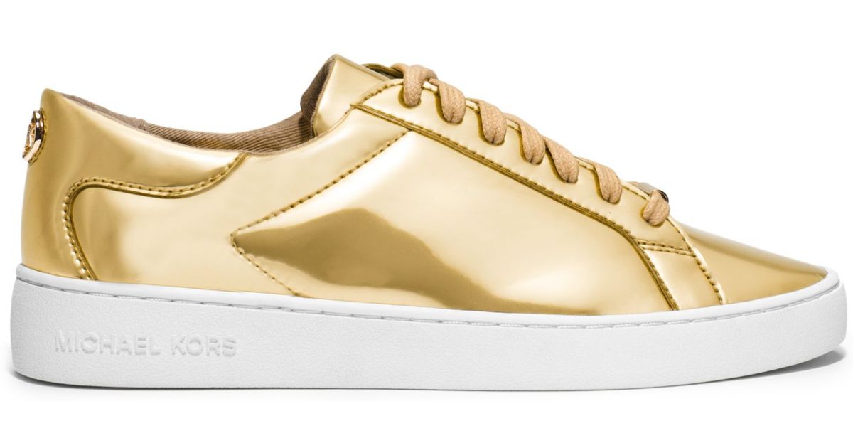 gold mk shoes