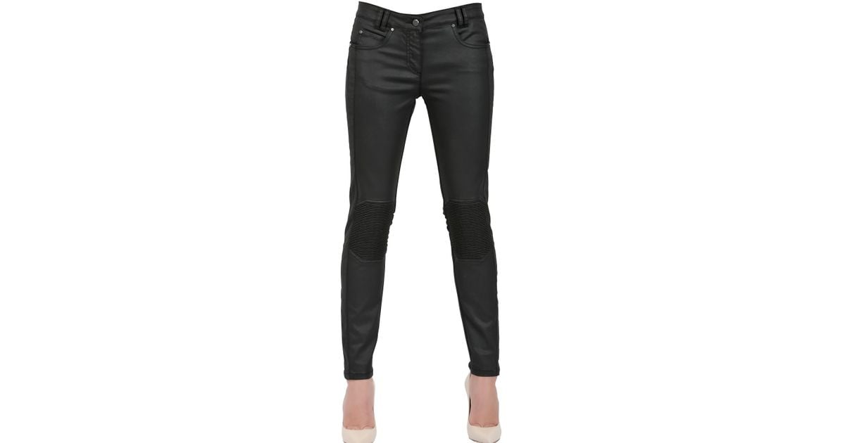 Belstaff Waxed Cotton Denim Jeans in Black for Men Lyst