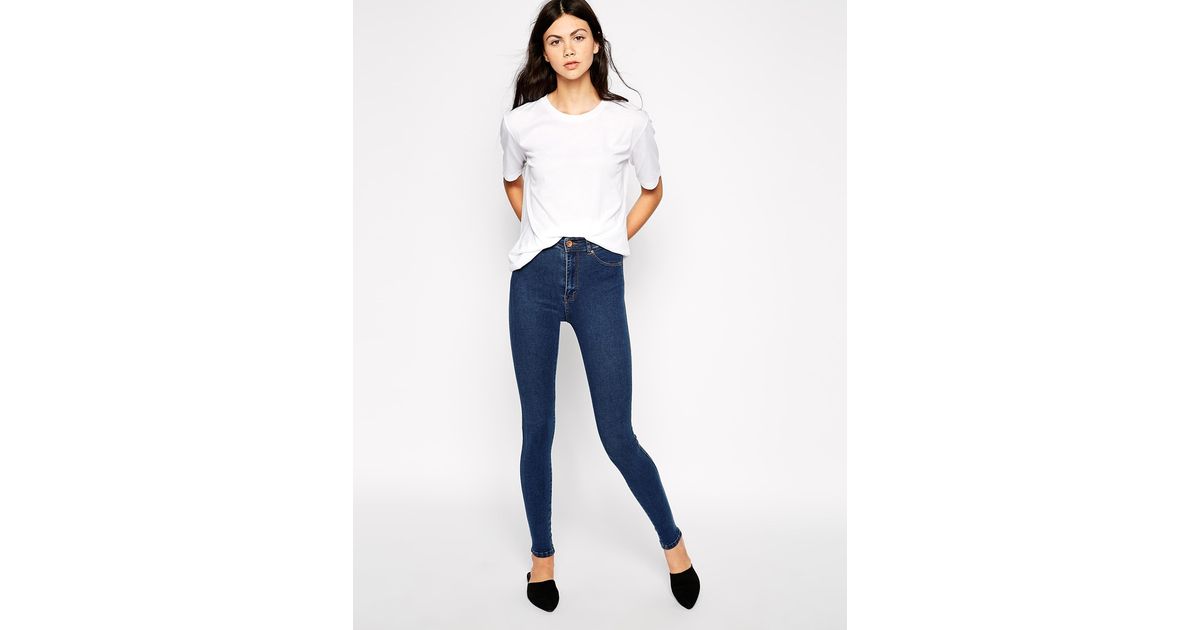 Dr. Denim Solitaire High Waist Skinny Jeans in Blue - Lyst