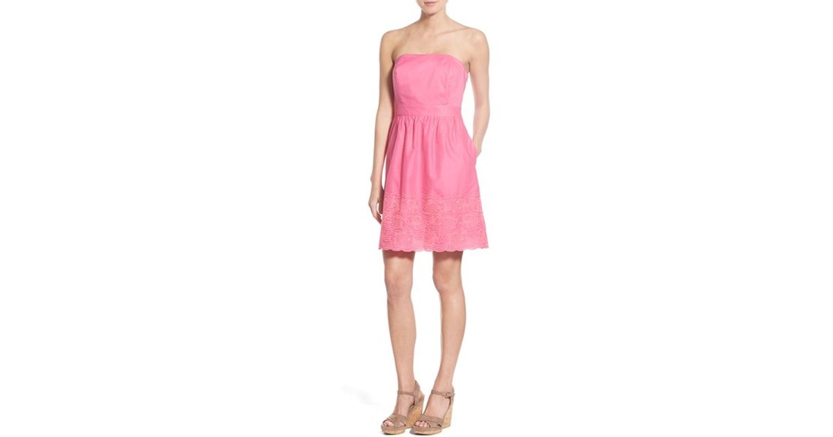 vineyard vines strapless dress