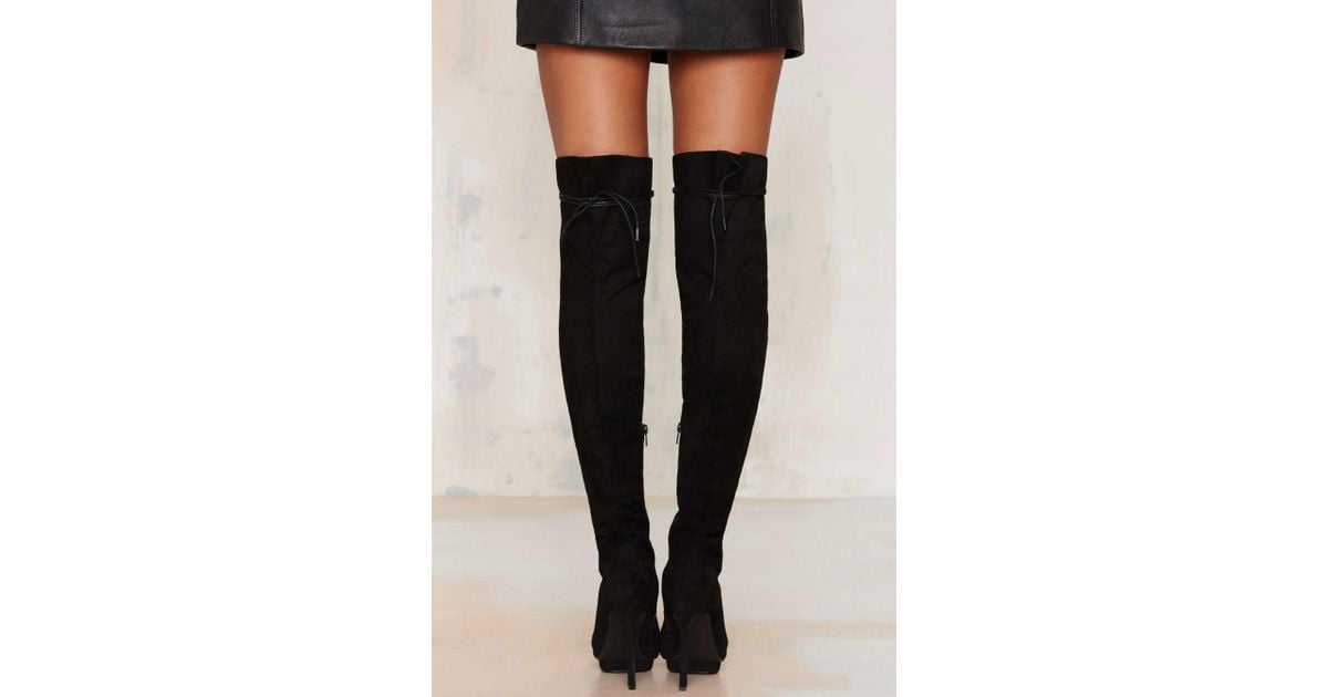 knee high boots with tread