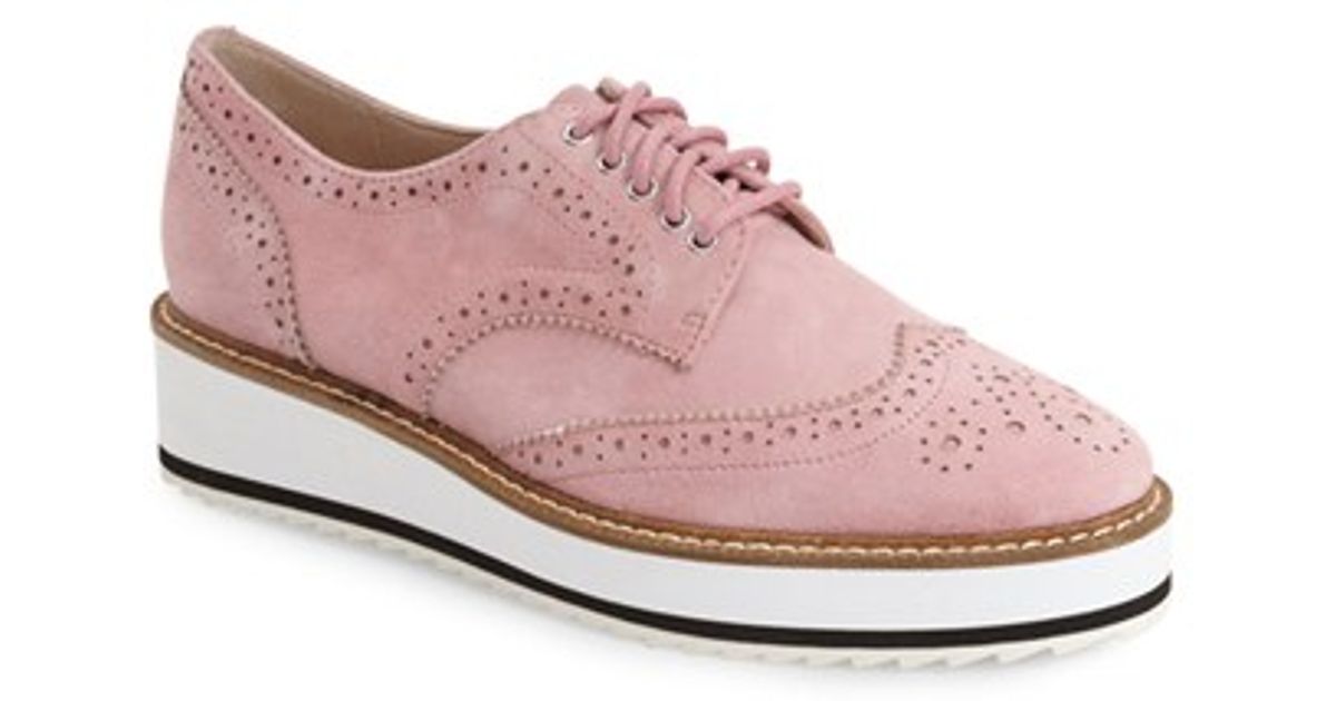 pink oxford shoes
