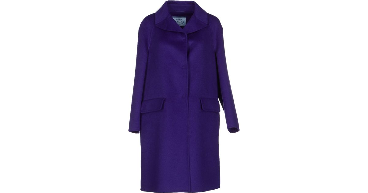 prada purple coat