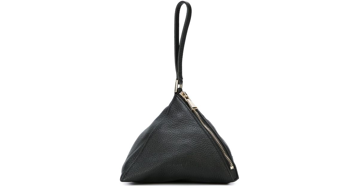 triangle clutch bag