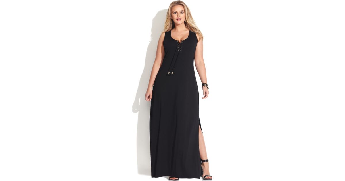 vince camuto plus size gowns