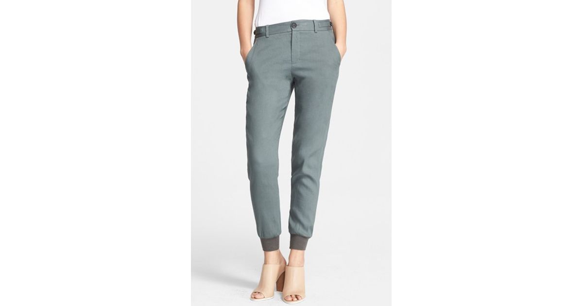 women's linen joggers
