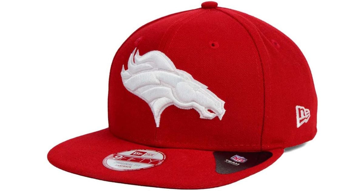 red denver broncos hat
