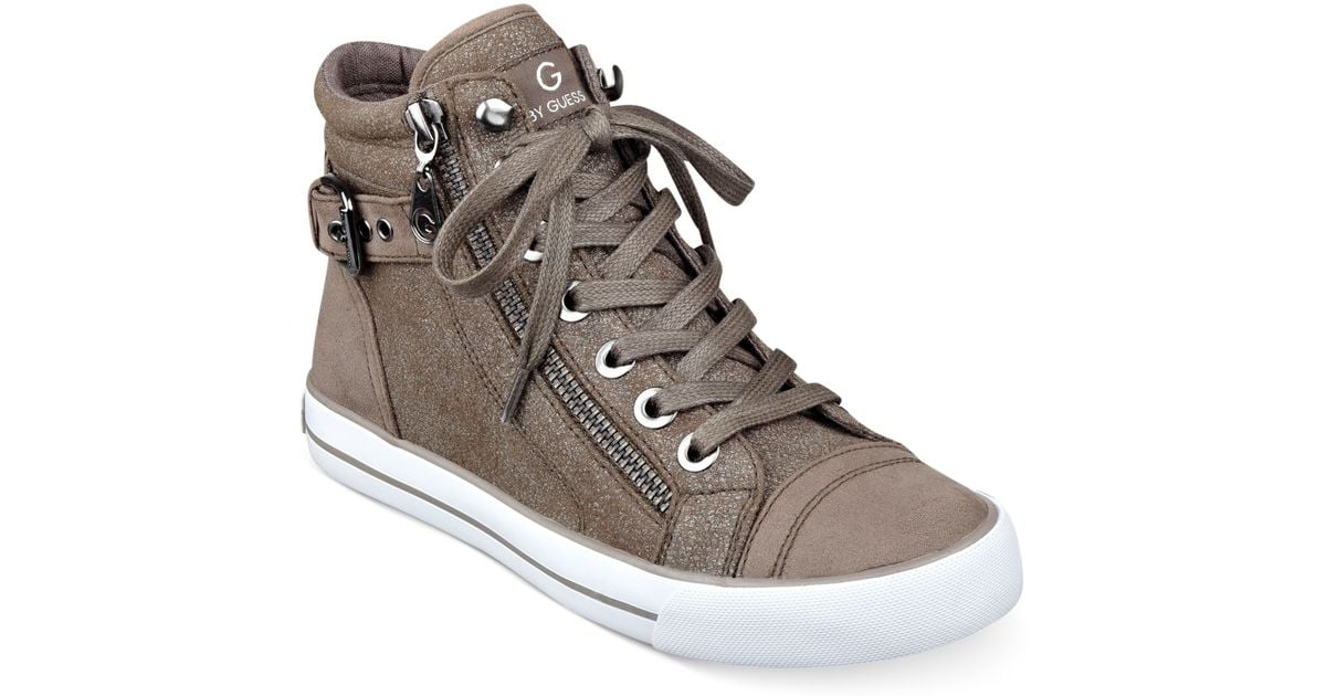 G by Guess Womens Olama High Top Sneakers in Gray | Lyst