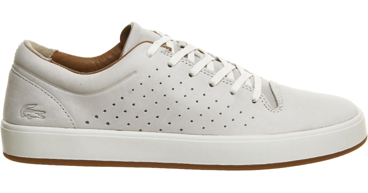 Lacoste Leather Tamora Lace Up in White 