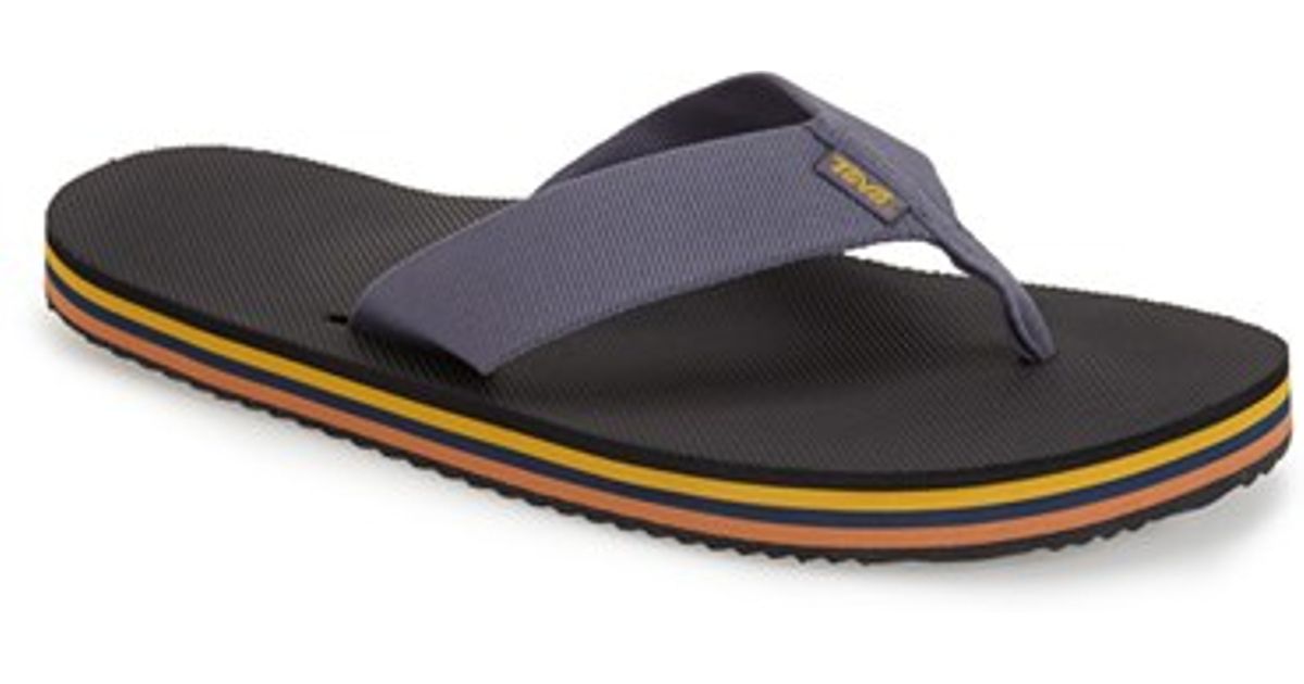 blue teva flip flops