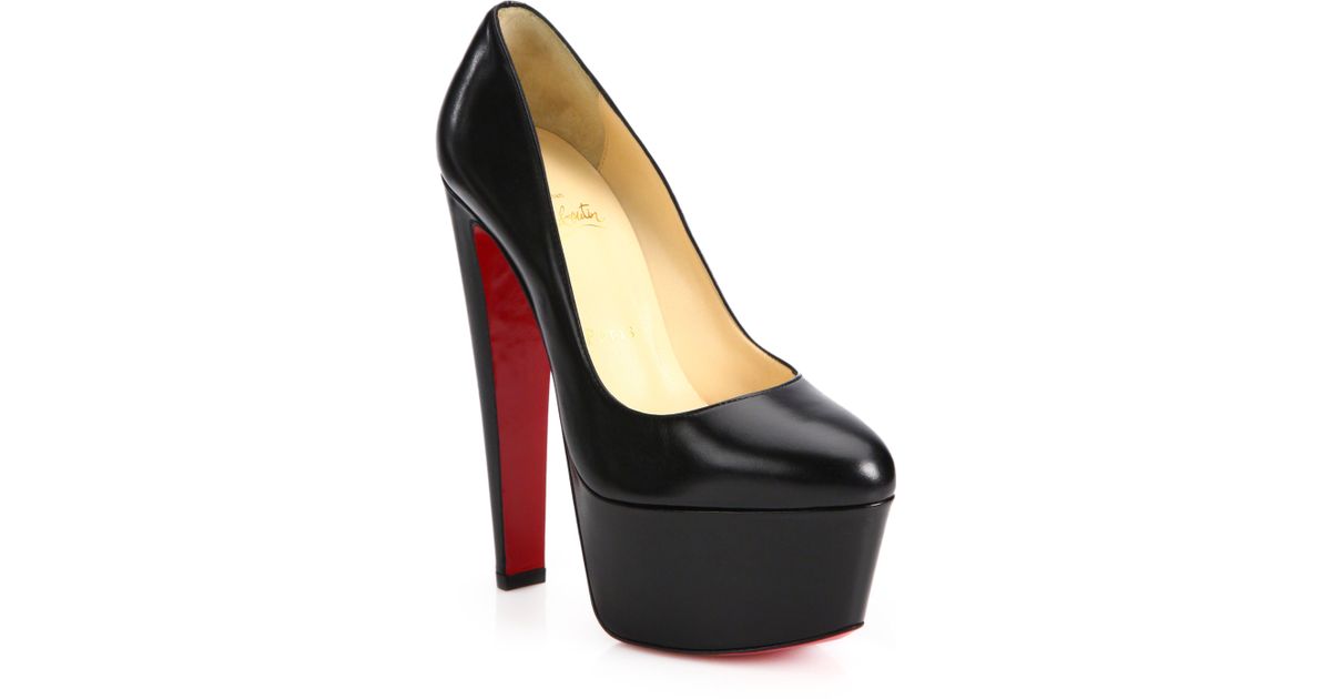 louboutin black platform