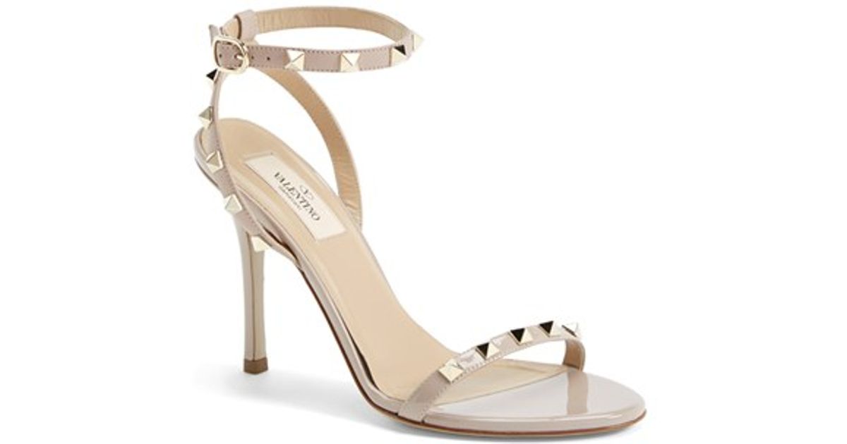 rockstud ankle strap sandal