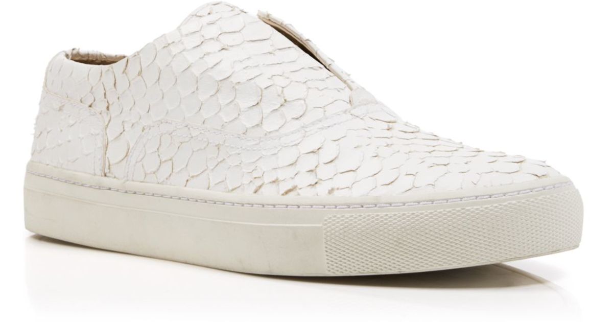 vince white slip on shoes